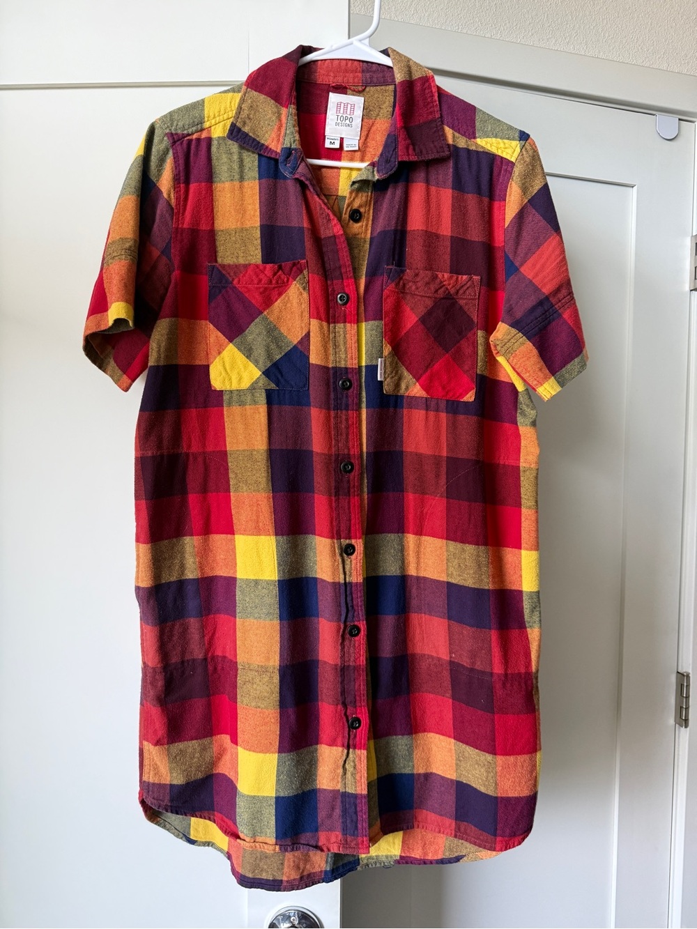 Plaid Shirt Dress, Size M by Topo Designs